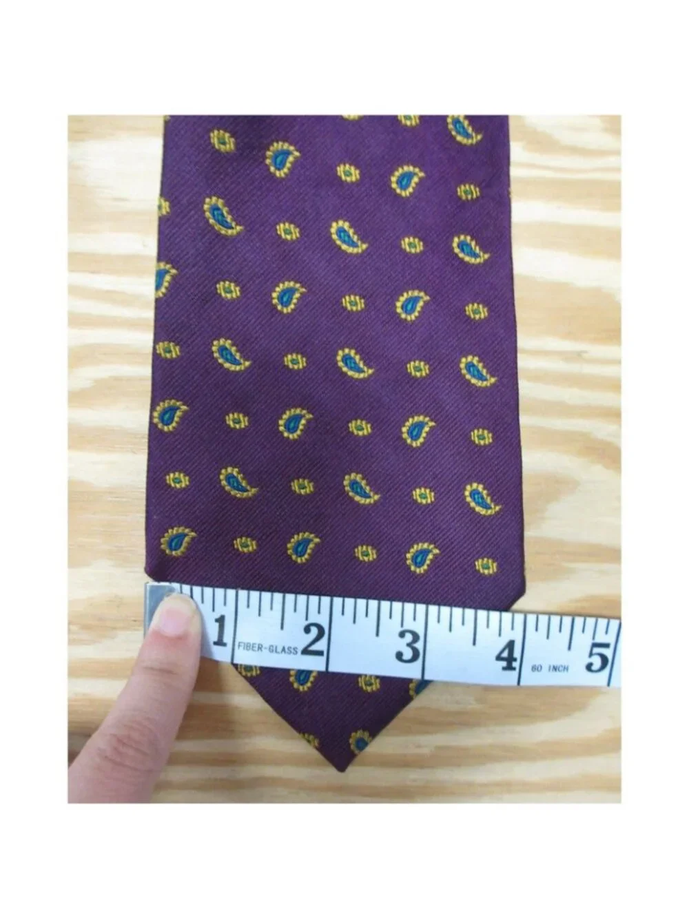 VINTAGE Polo Ralph Lauren Neck Tie Silk Jacquard Paisley USA Made